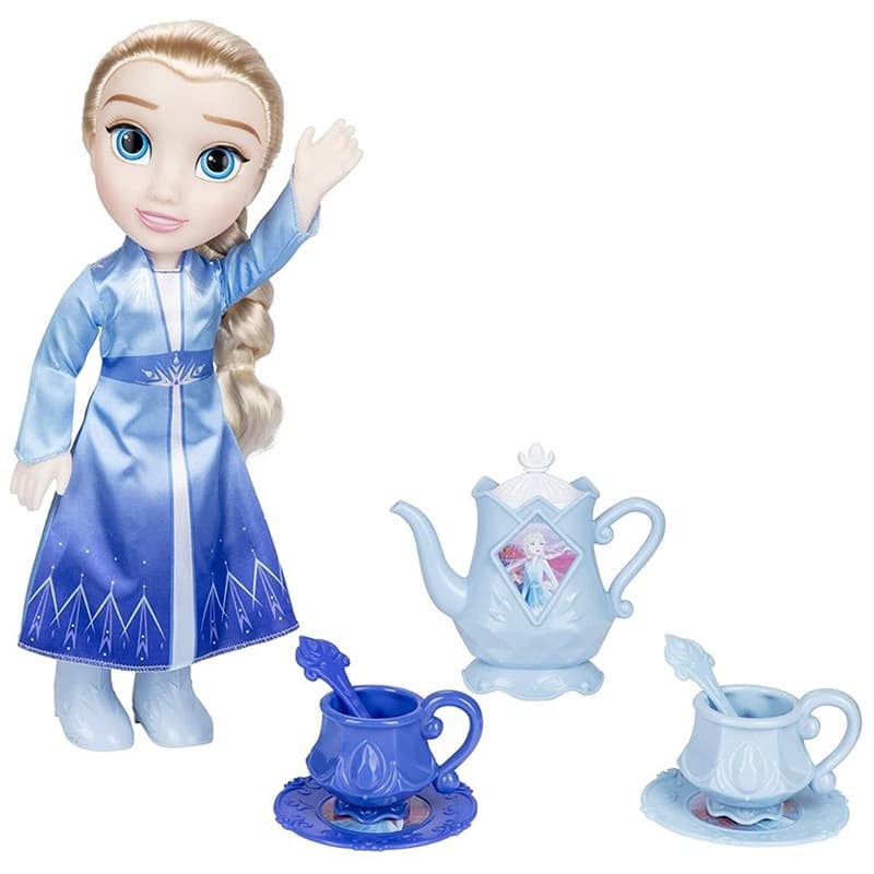 Disney Frozen 2 Elsa Fashion Doll With Tea Set