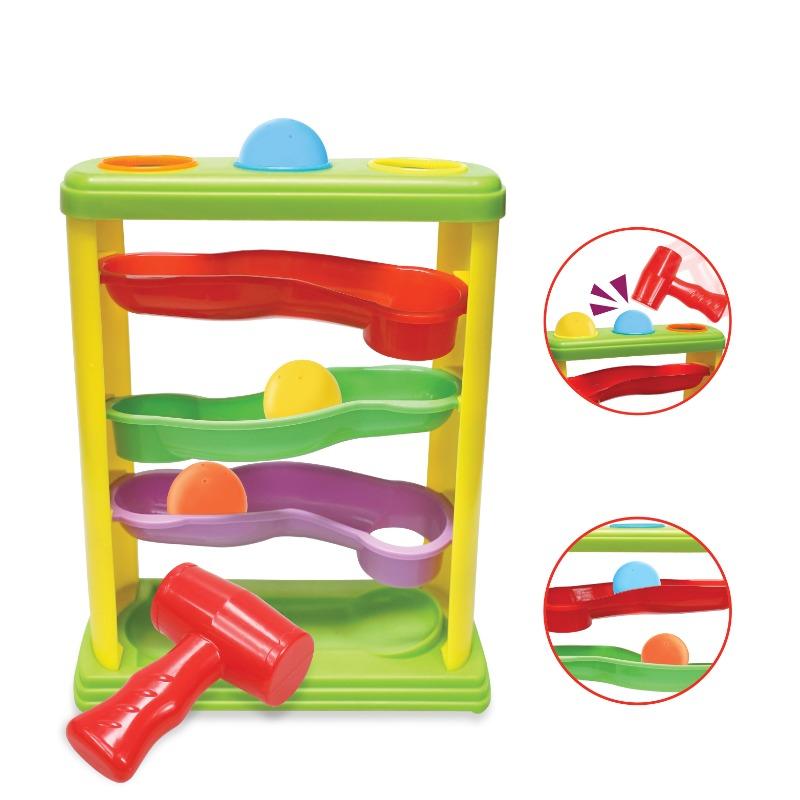 مون - لعبة الطرق و الدحرجة مع 3 كرات