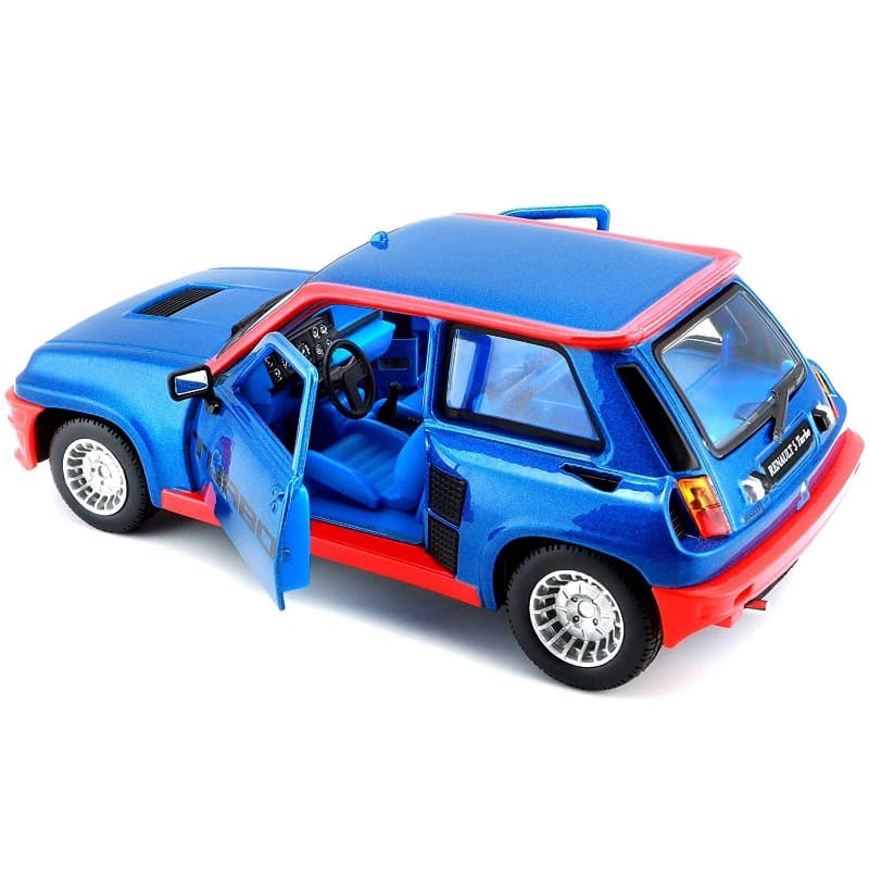 Bburago Die-Cast Renault 5 Turbo Car - Blue