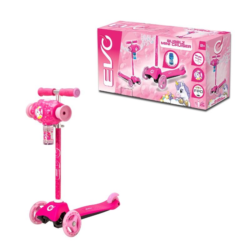 Evo Bubblz Mini Cruiser Scooter- Unicorn