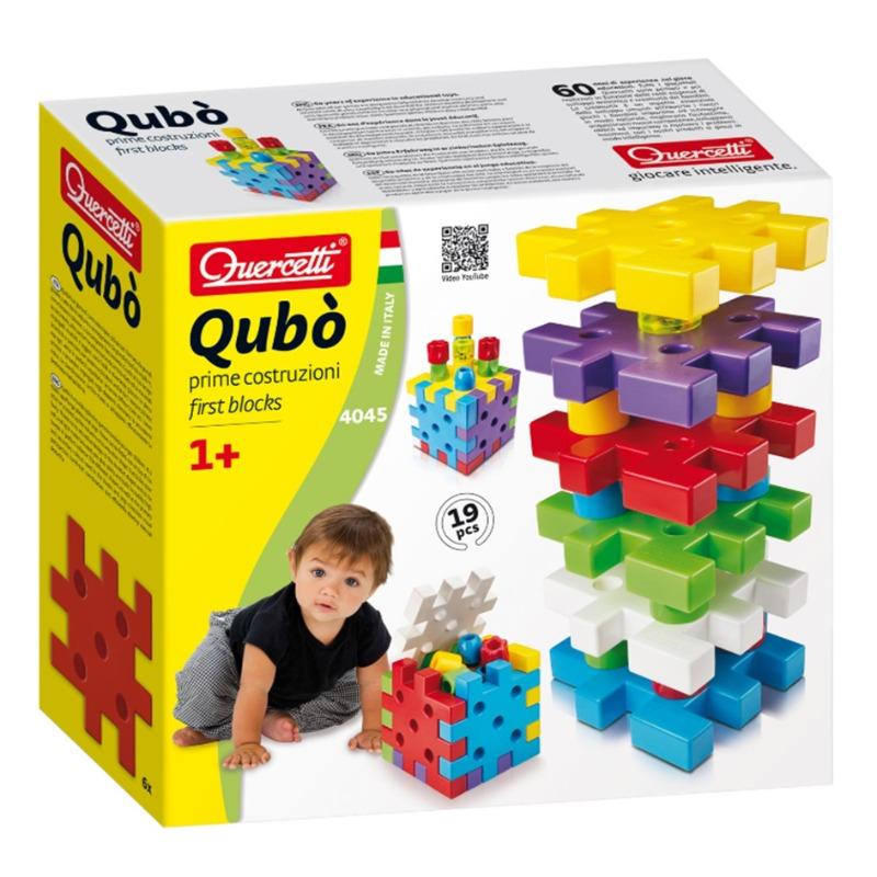 Quercetti Cobo Building Block Set - 19 Piece