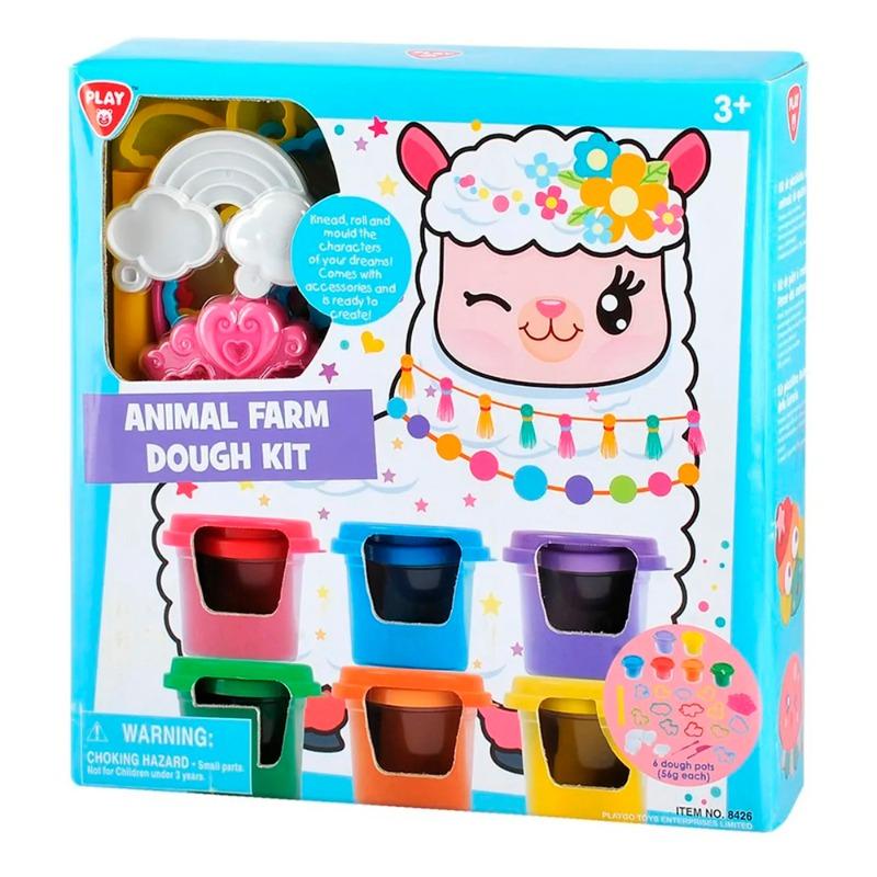 بلاي جو - مجموعة تشكيل صلصال حيوانات المزرعة