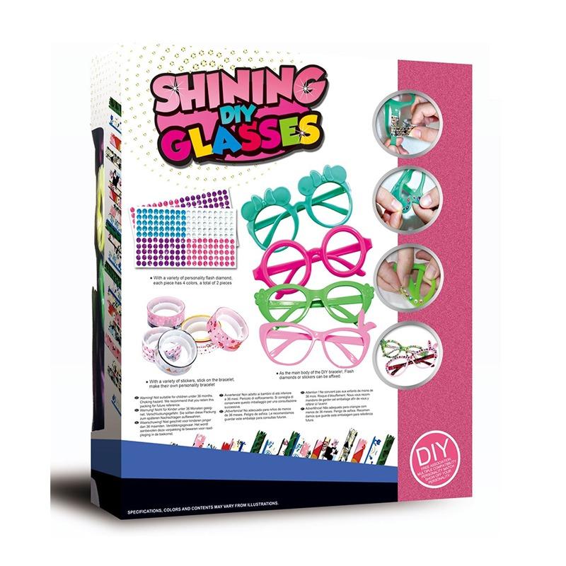 مجموعة تزيين النظارات البلاستيكية