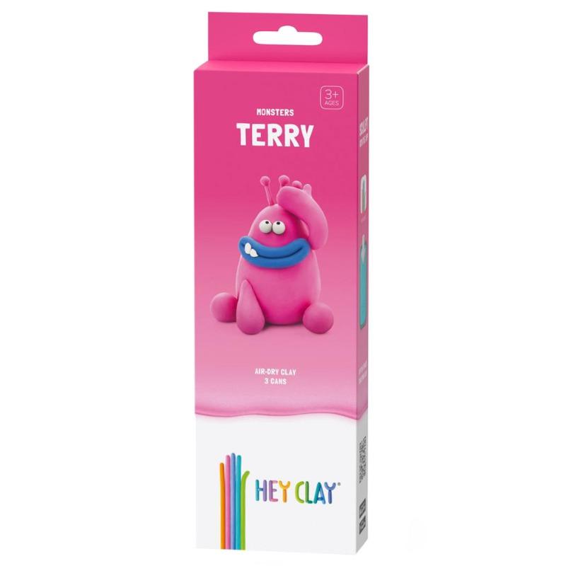 Hey Clay DIY Terry Plastic Modelling Air Dry Clay Kit - 3pcs