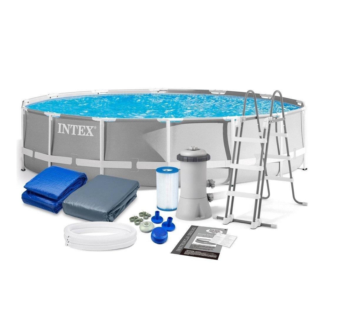 انتكس - حوض السباحة بإطار بريزم بريميوم مع الملحقات - 18 قدم