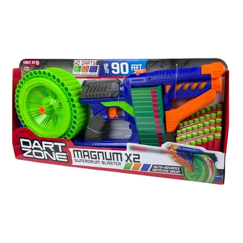Dart Zone Submachine Toy Gun X2