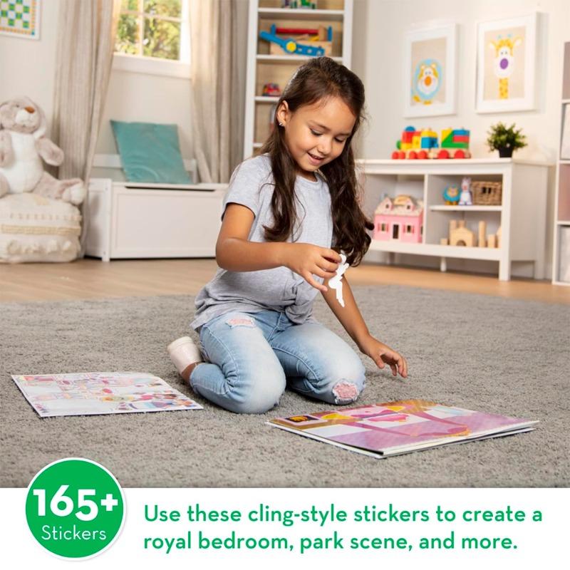 ميليسا آند دوج ملصقات قلعة الاميرة قابلة لإعادة الاستخدام