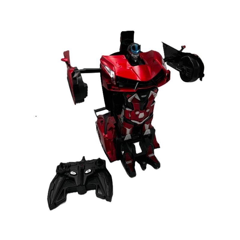 السيارة المتحولة إلى روبوت بجهاز تحكم عن بعد لون أحمر