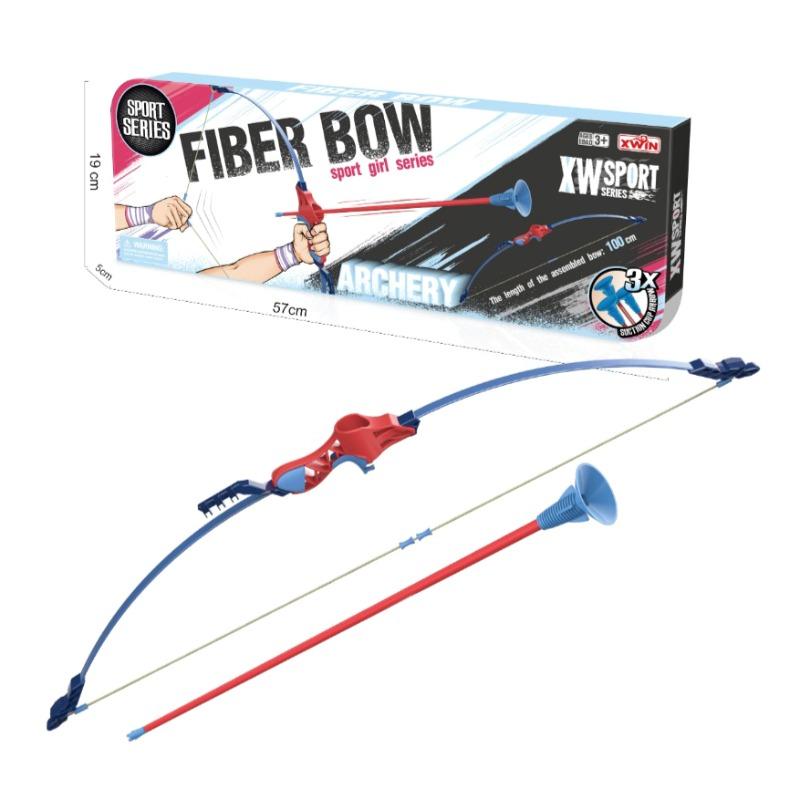 Bow and Arrow Archery Play Set with 3 Arrows -Red