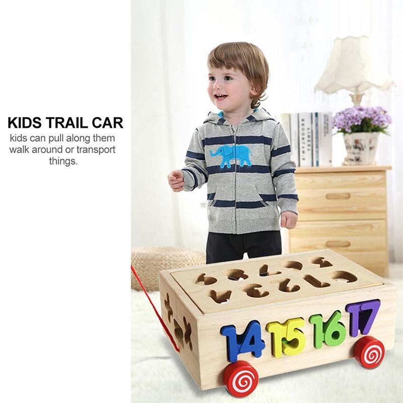 بيلالونا - سيارة سحب الصندوق الخشبي - الأرقام