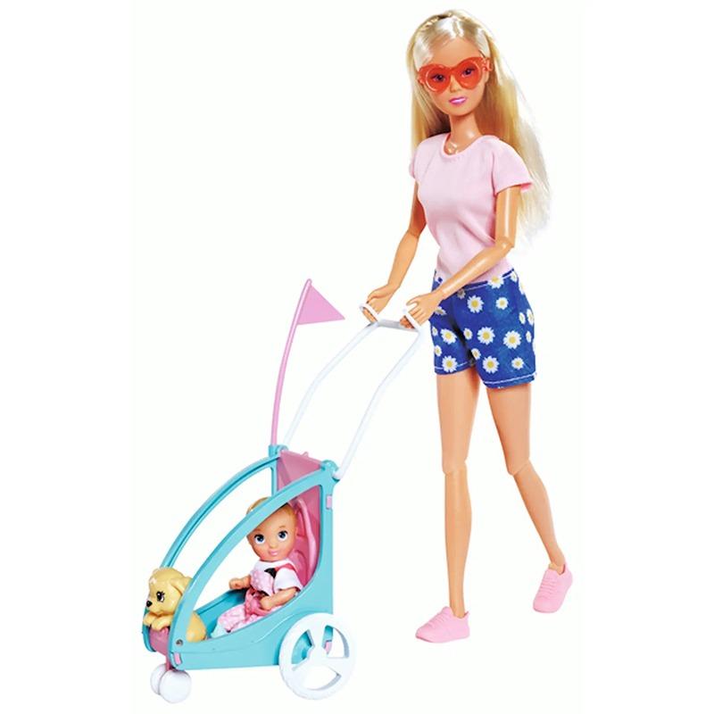 Simba Steffi Love Bike Trailer Doll