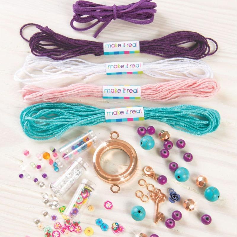 Make It Real Floating Locket Necklace and Charm Bracelets