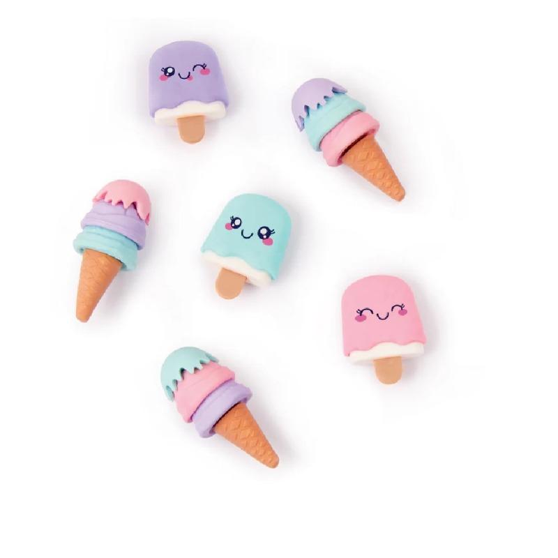 3 سي 4 جي - مجموعة ممحاة شكل آيس كريم