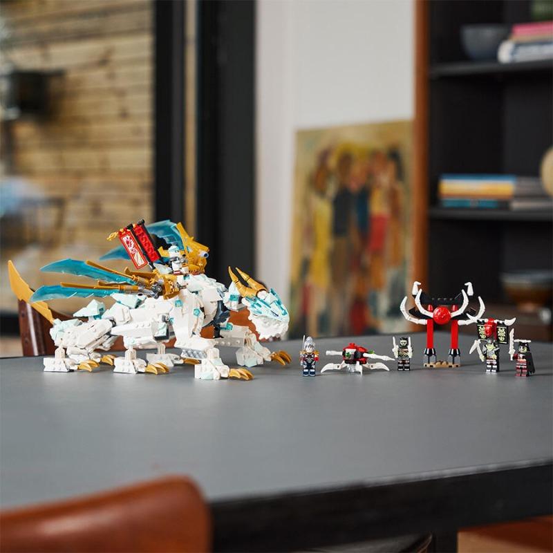 LEGO NINJAGO Zanes Ice Dragon Creature Building Toy Set - 973 Pcs 71786