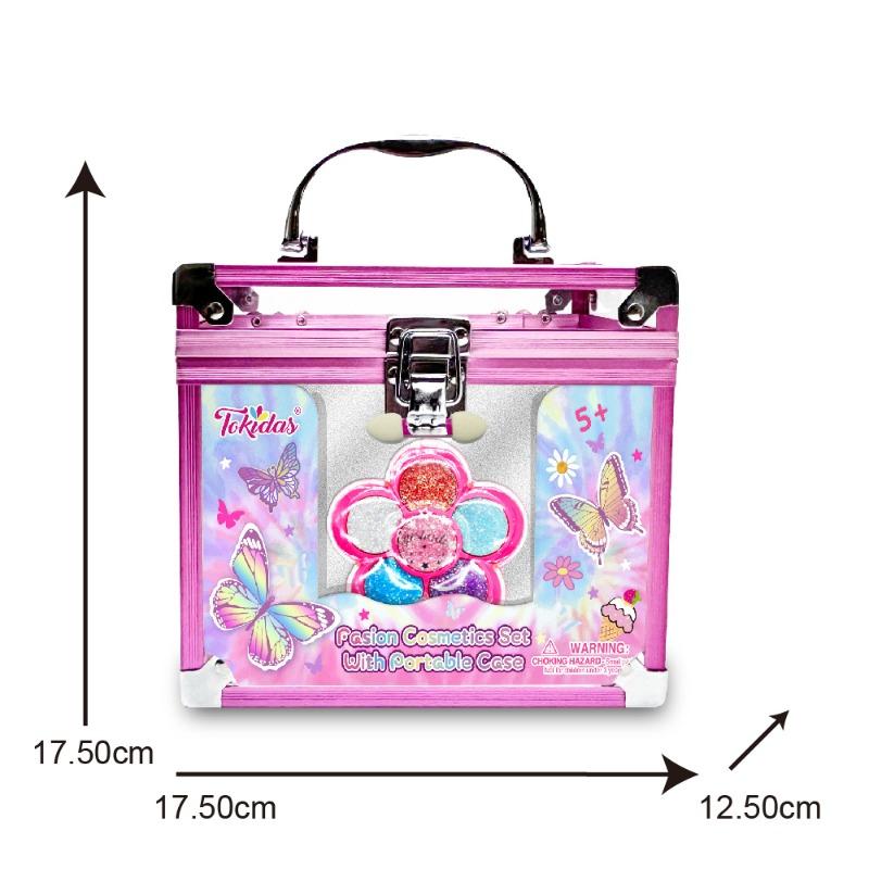 طقم تجميل الموضة مع حقيبة محمولة