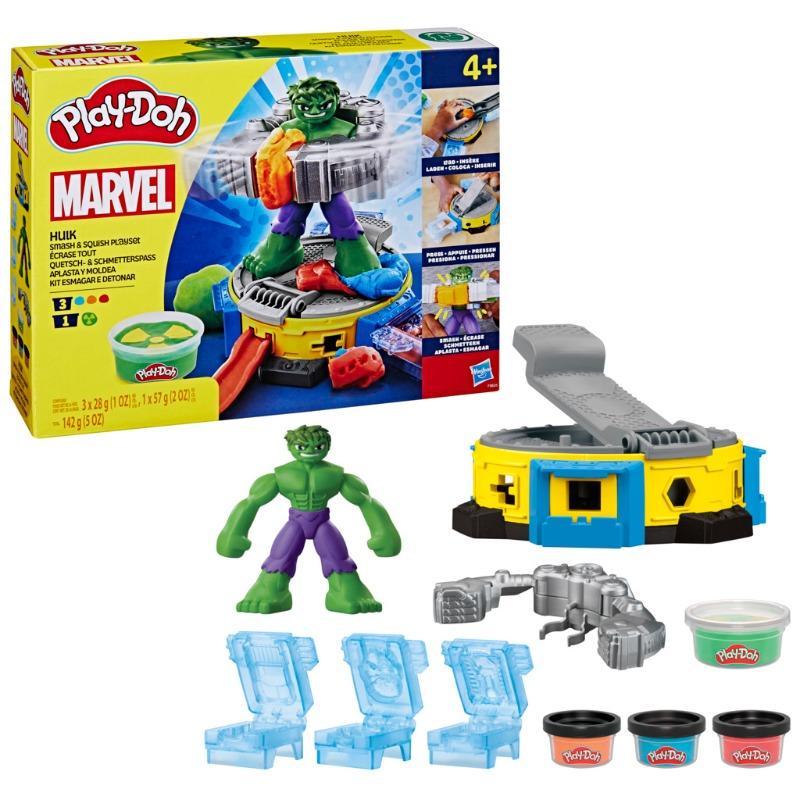 Play-Doh Marvel Hulk Smash And Squish Playset with Hulk Action Figure