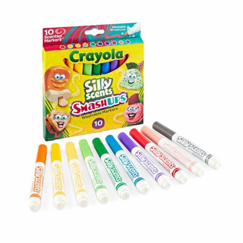 Crayola Silly Scents Sweet Smashups 10 Color Broad Tip Liners
