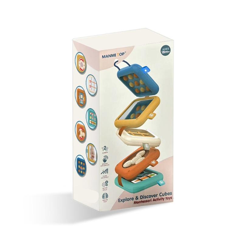 مكعب أنشطة استكشاف واكتشاف للأطفال