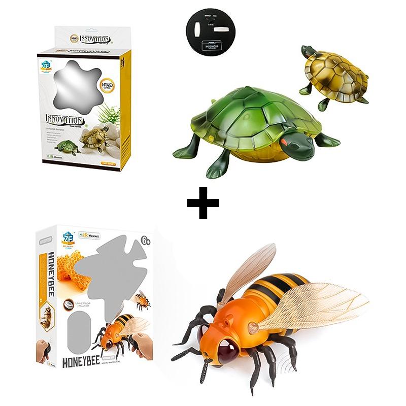 Remote Control Fake Prank Infrared Turtle + Fake Prank Infrared Bee Bundle