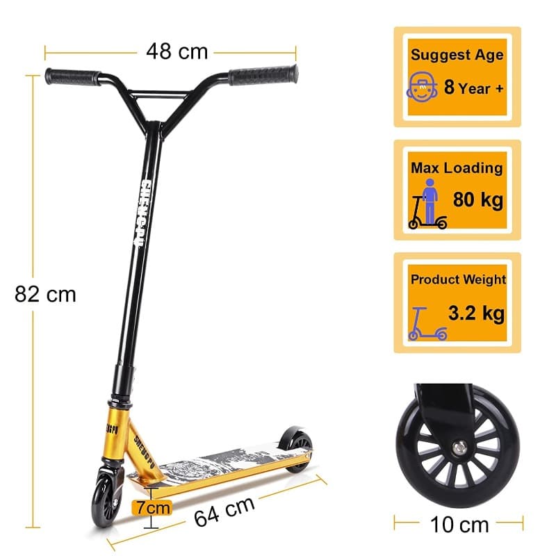 Spu Stunt Scooter - Yellow