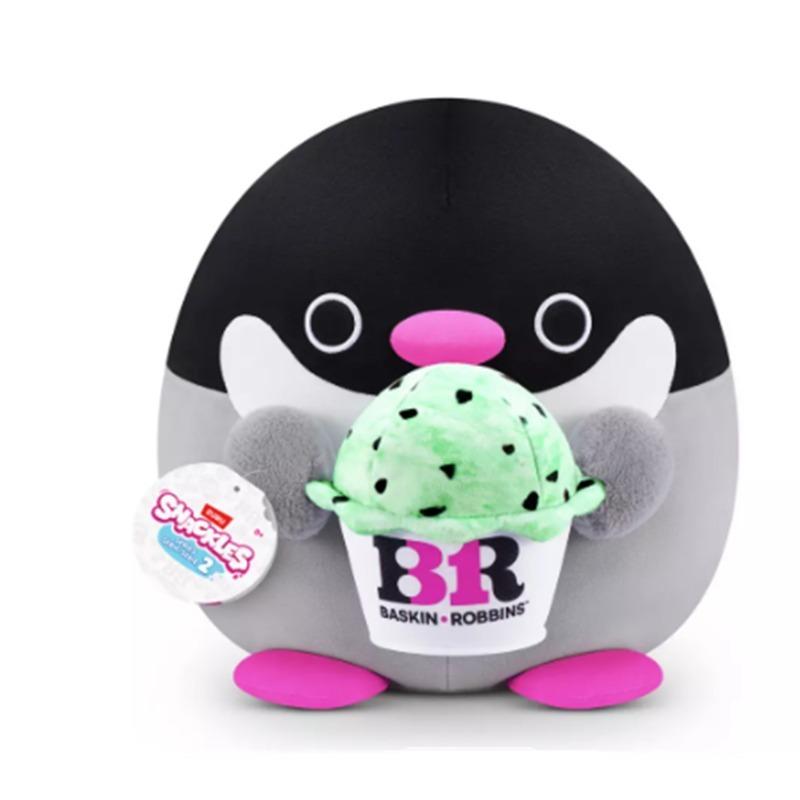 Snackles Penguin Plush Toy with Baskin Robbins 16 inch