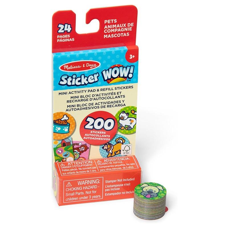 Melissa & Doug Sticker WOW! Mini Activity Pad Stickers - Pets