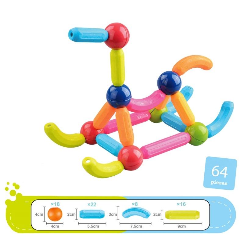 Shingo Magnetic Stick Building Kit 64 pieces