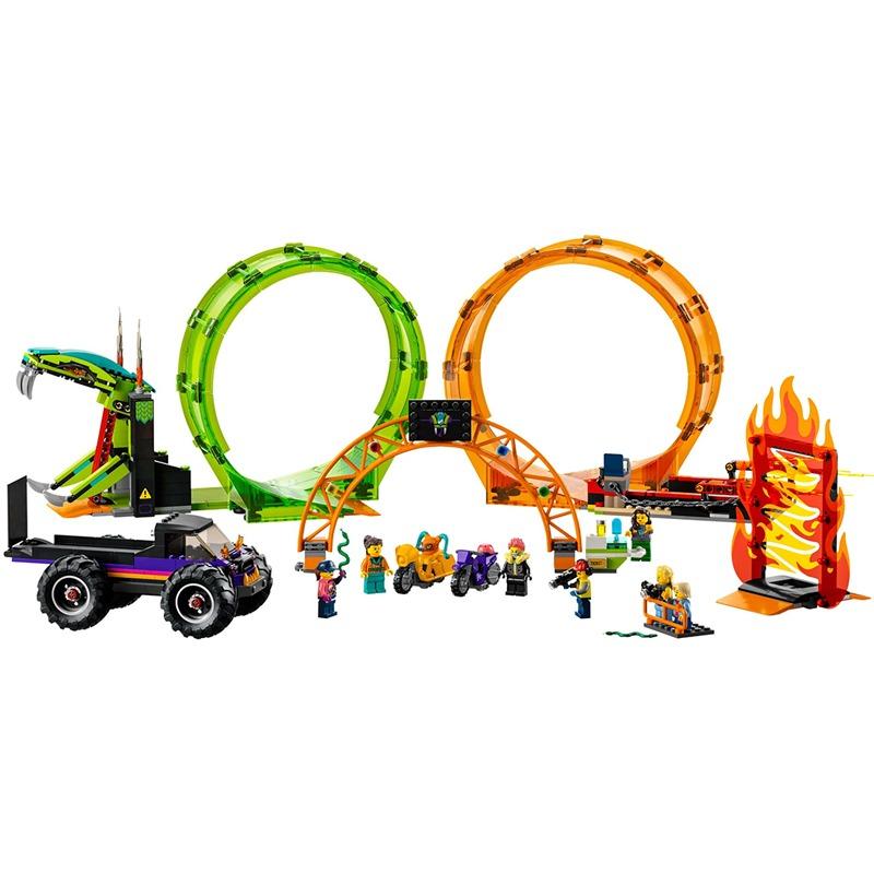 ليجو سيتي - مجموعة بناء مسار السيارات أرينا المزدوج 60339