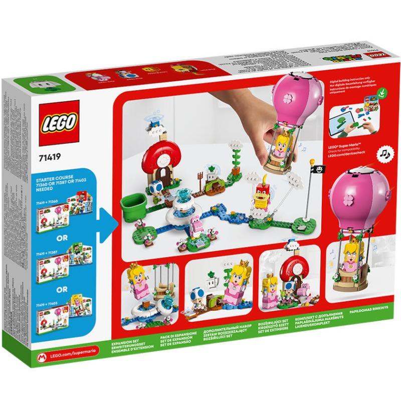 LEGO Super Mario Peachs Garden Balloon Ride Expansion Set - 453 Pcs