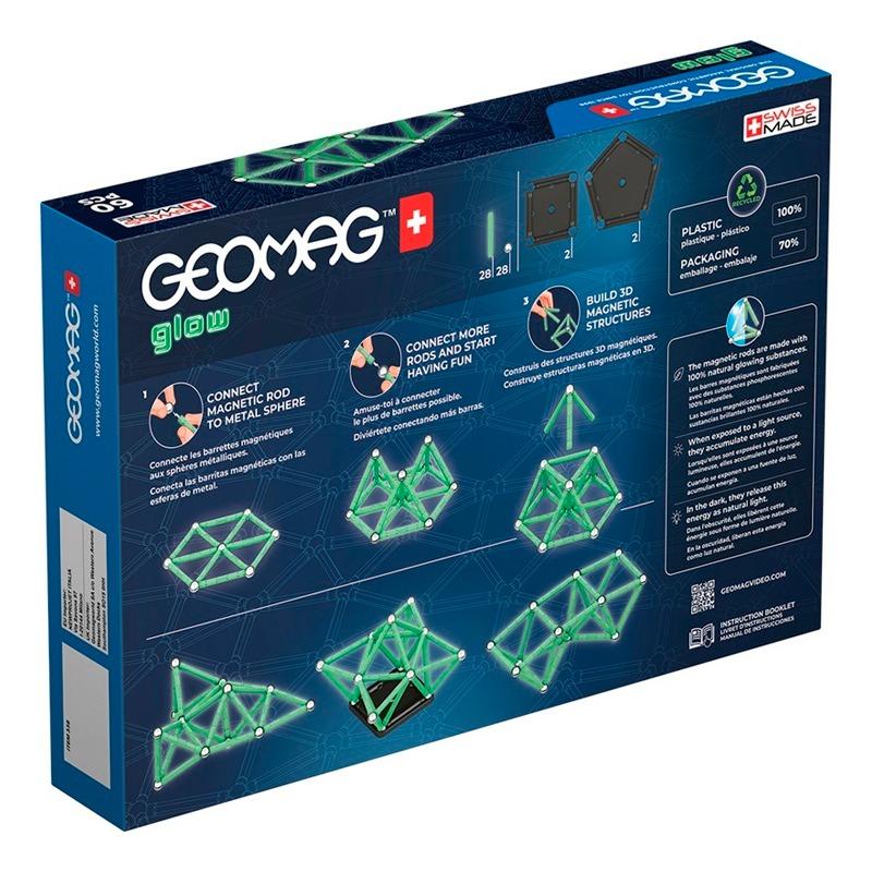 Geomag Glow Recycled - 60 Pcs