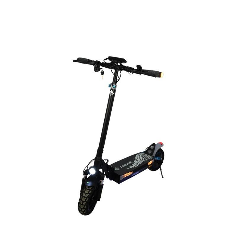 Falcon Electric Scooter, 10-inch Tire, with Brakes, LED Light, and Starter Key