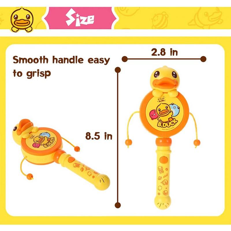 بي دك بيبي - طبلة خشخيشة مع ضوء موسيقي