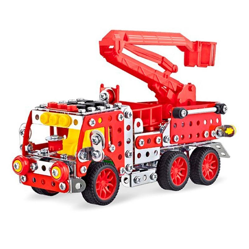 مجموعة لعبة بناء شاحنة الإطفاء - 327 قطعة