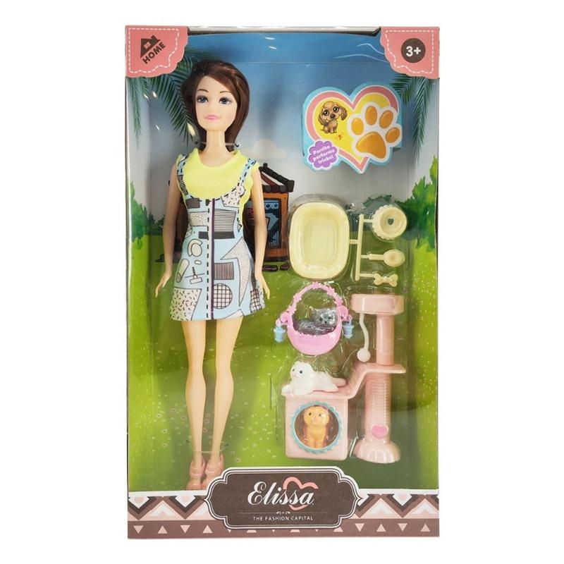 Elissa Fashion Doll Home With Pets Style 5 - 29 Cm