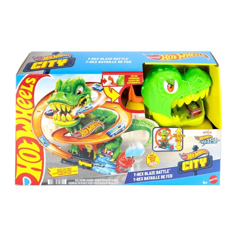 Hot Wheels City Hot Wheels City T-Rex vs Fire Station