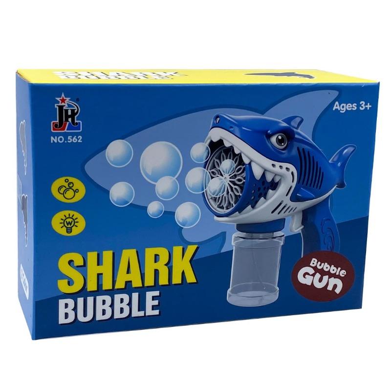 مسدس فقاعات القرش 13 فتحة - لون رمادي