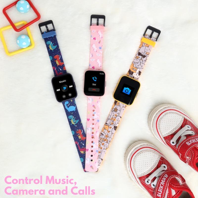 WatchOut Champion Kids & Teens Smartwatch with Habit Building, Heart Rate, Activity Track, 22 Sports Mode, Waterproof, Class Lock (Blush Pink)