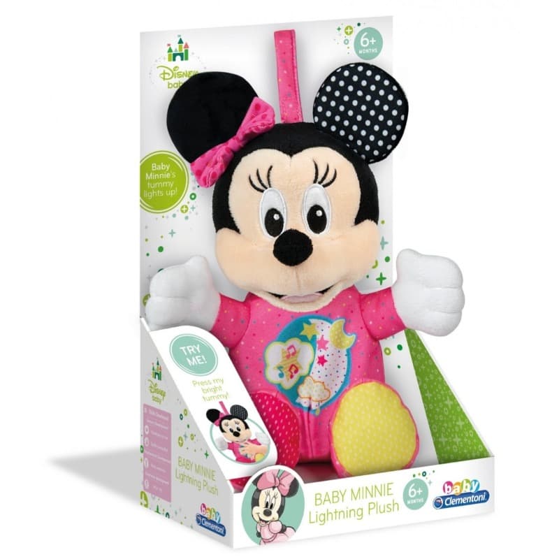 Clementoni Minnie Mouse Plush Toy with Music and Light