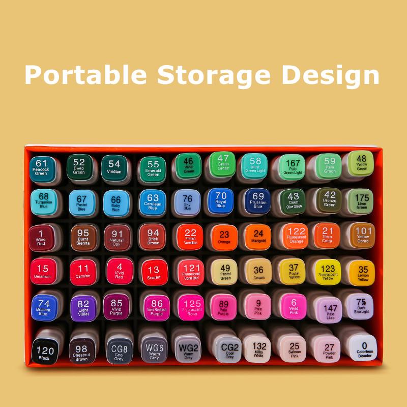 موبي - أقلام تلوين مزدوجة 48 لون