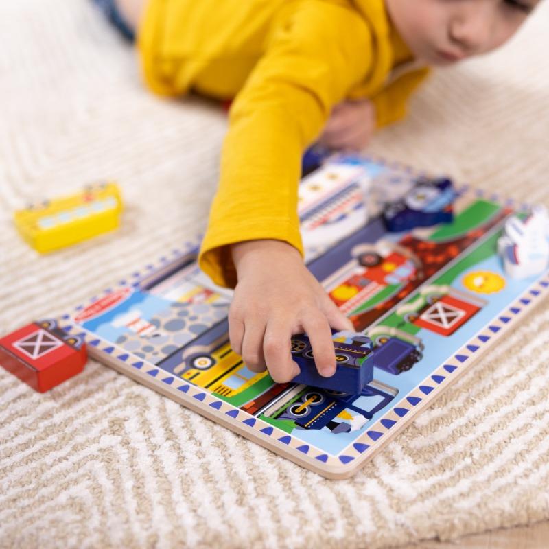 Chunky Wooden Puzzle – Vehicles