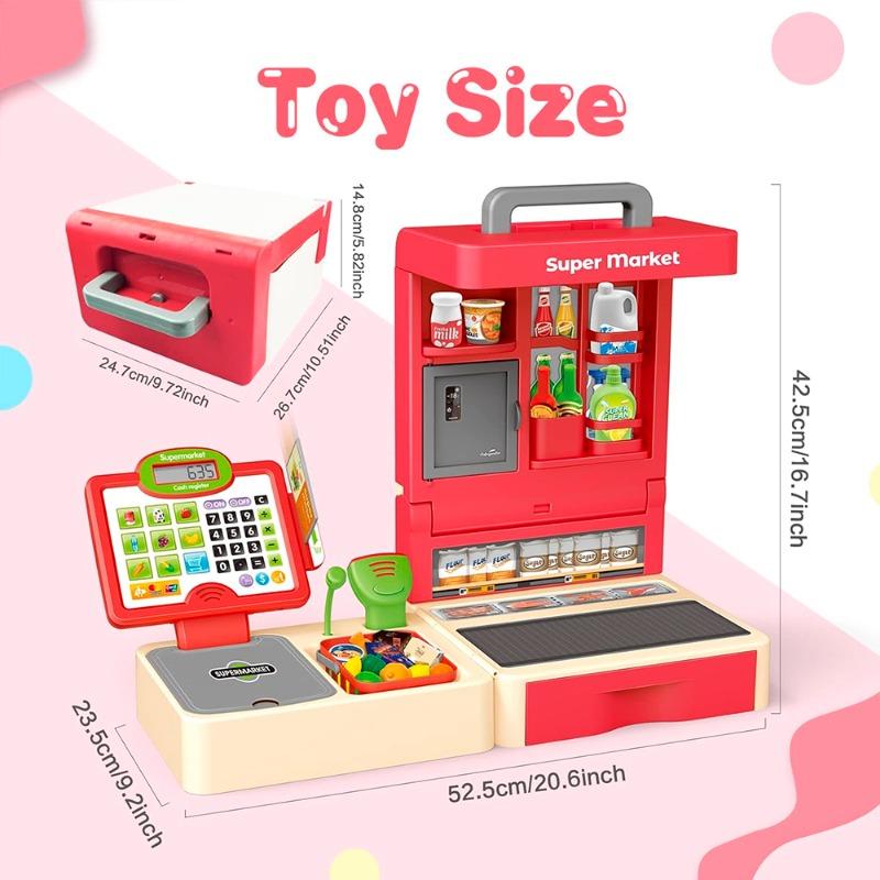 Pretend Supermarket Play Set - 57 Piece