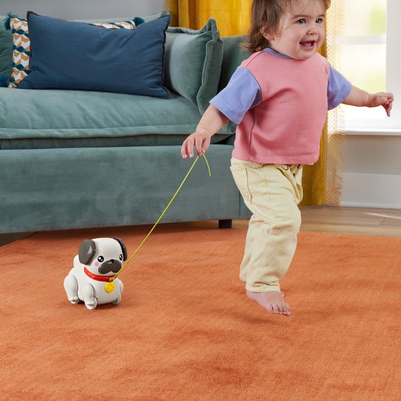 Fisher Price Walk The Pup Pug Pull Toy