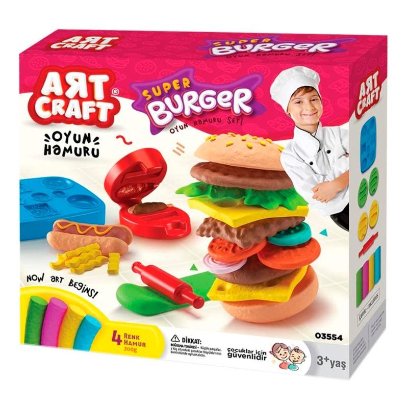 ارت كرافت - مجموعة صلصال هامبرجر