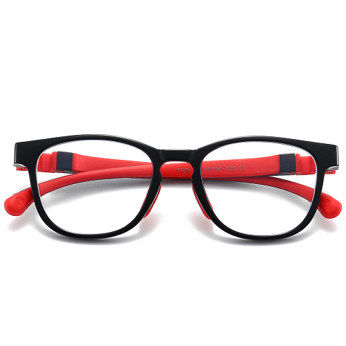 Dollger - Kids Anti Blue Light Blocking Glass - Black / Red