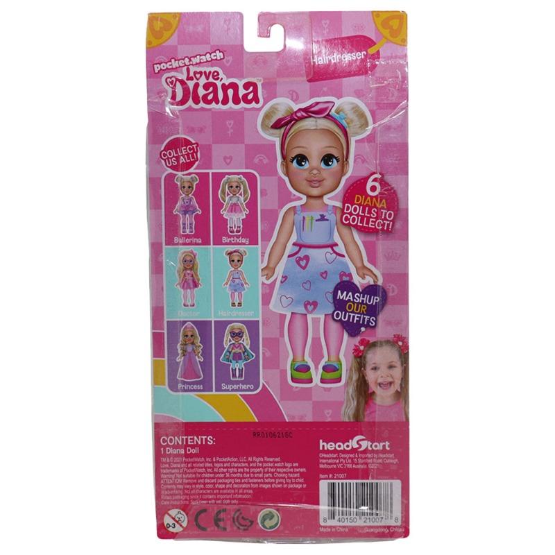 Love Diana - Hairdresser Value Doll - 6-inch