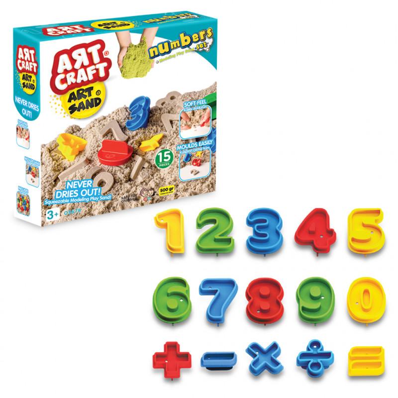 Dede Art Craft 500 Gr Sand Numbers Modeling Playset
