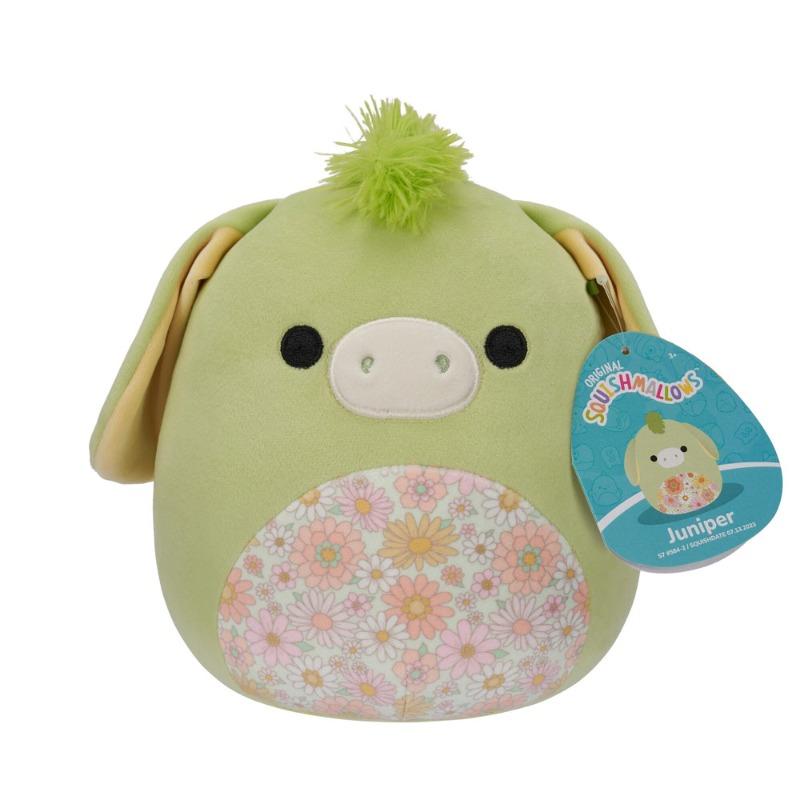 Squishmallows 7.5" Plush - Juniper The Green Donkey With Floral Belly
