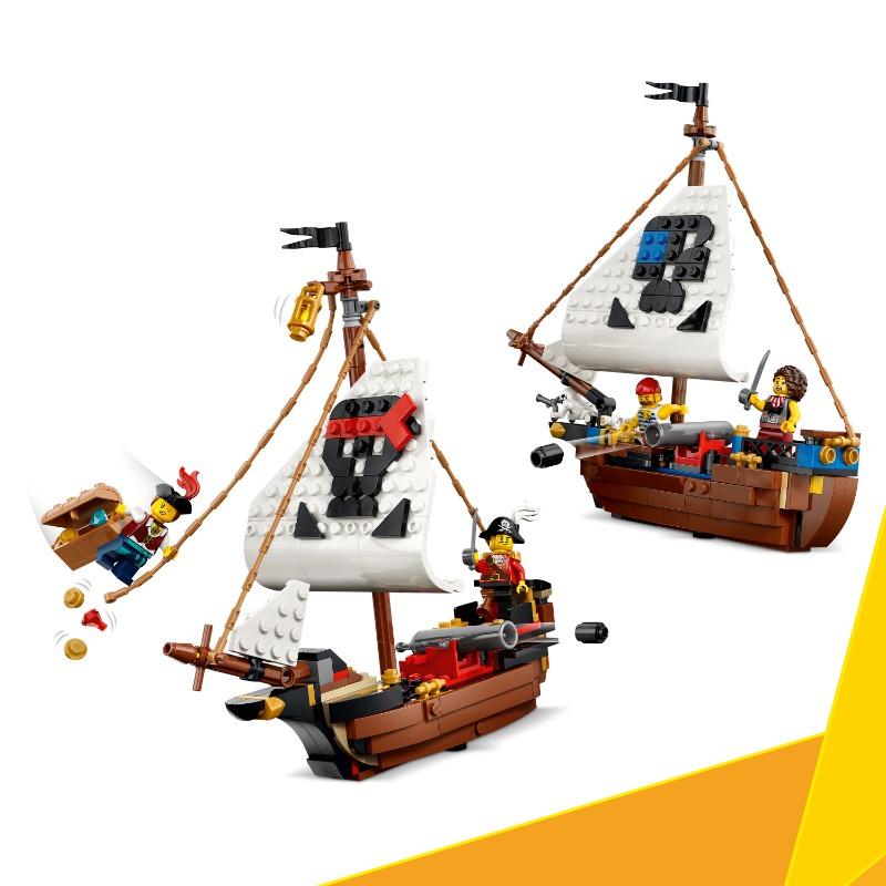 LEGO Creator 3 in 1 Iconic Pirate Ship Building Set