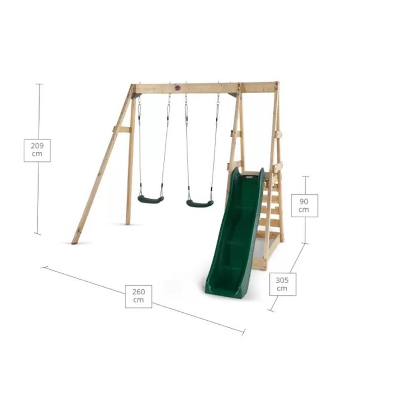 Plum Surfside Tamarin Wooden Swing and Slide Play Center