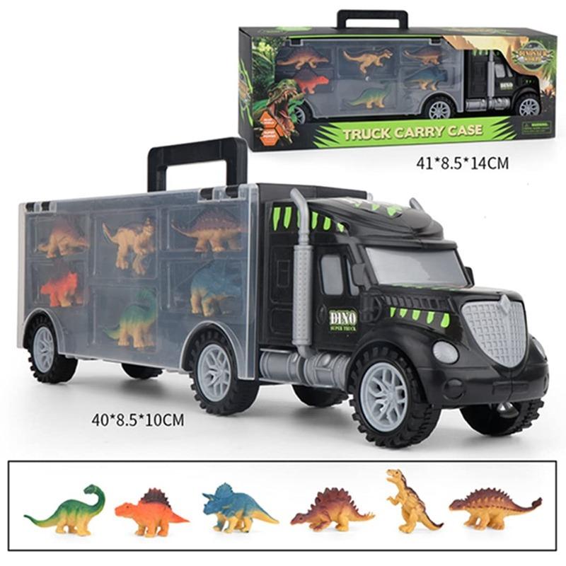 مجموعة لعب شاحنة نقل الديناصورات